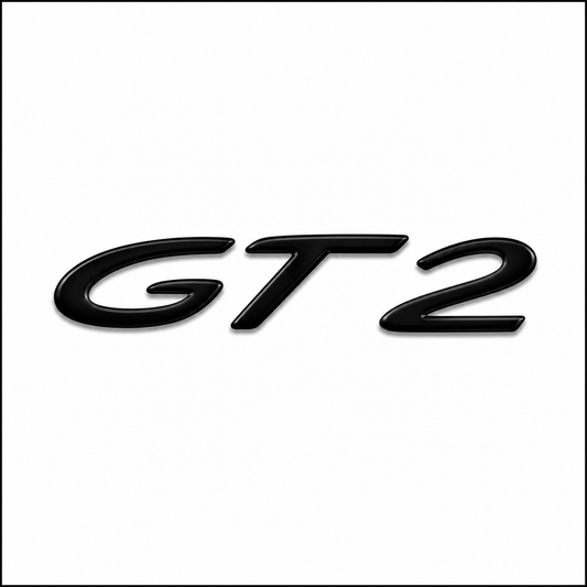 GT2 Siyah Bagaj Yazısı Porsche Uyumlu