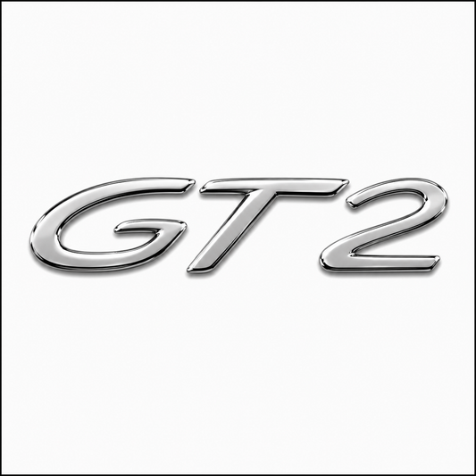 GT2 Krom Bagaj Yazısı Porsche Uyumlu