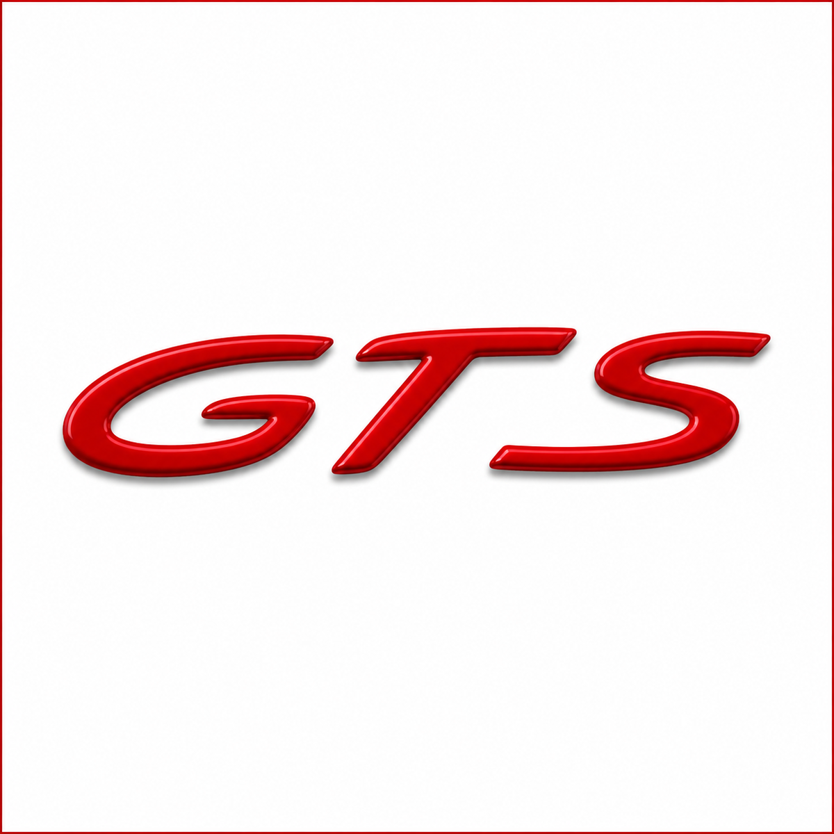 GTS Kırmızı Bagaj Yazısı Porsche Uyumlu