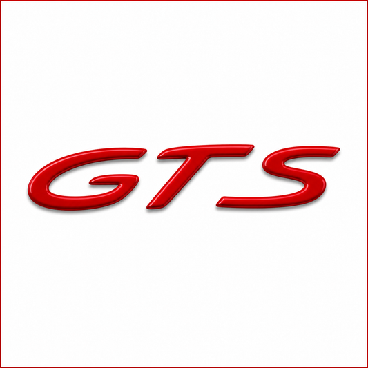 GTS Kırmızı Bagaj Yazısı Porsche Uyumlu