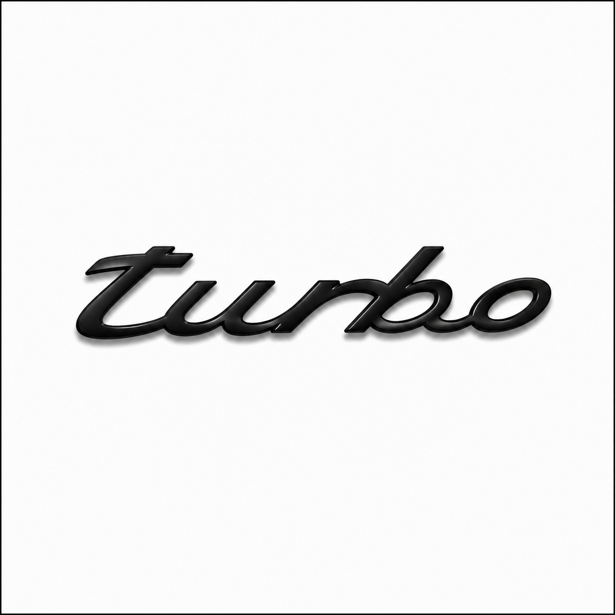 Turbo Y.M. Siyah Bagaj Yazısı Porsche Uyumlu