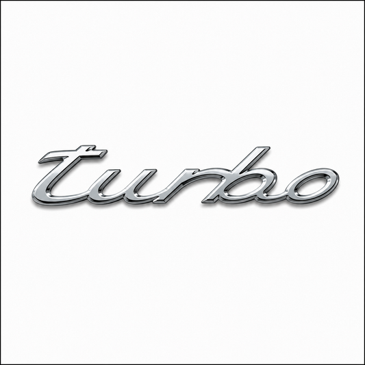 Turbo Krom Bagaj Yazısı Porsche Uyumlu