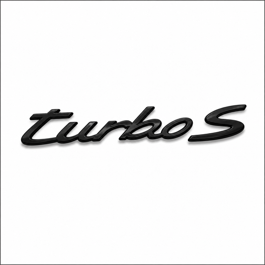 Turbo S E.M. Siyah Bagaj Yazısı Porsche Uyumlu
