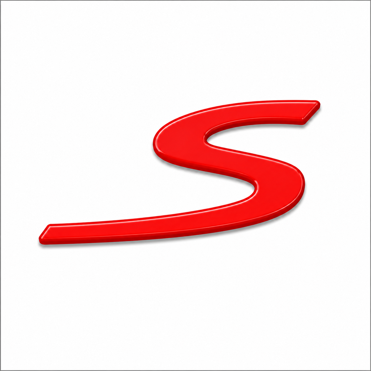 S Kırmızı Bagaj Yazısı Porsche Uyumlu