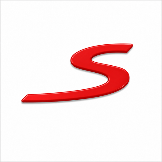 S Kırmızı Bagaj Yazısı Porsche Uyumlu