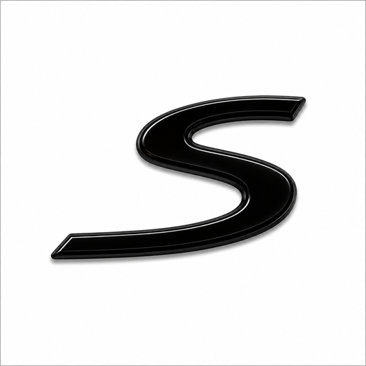 S Siyah Bagaj Yazısı Porsche Uyumlu