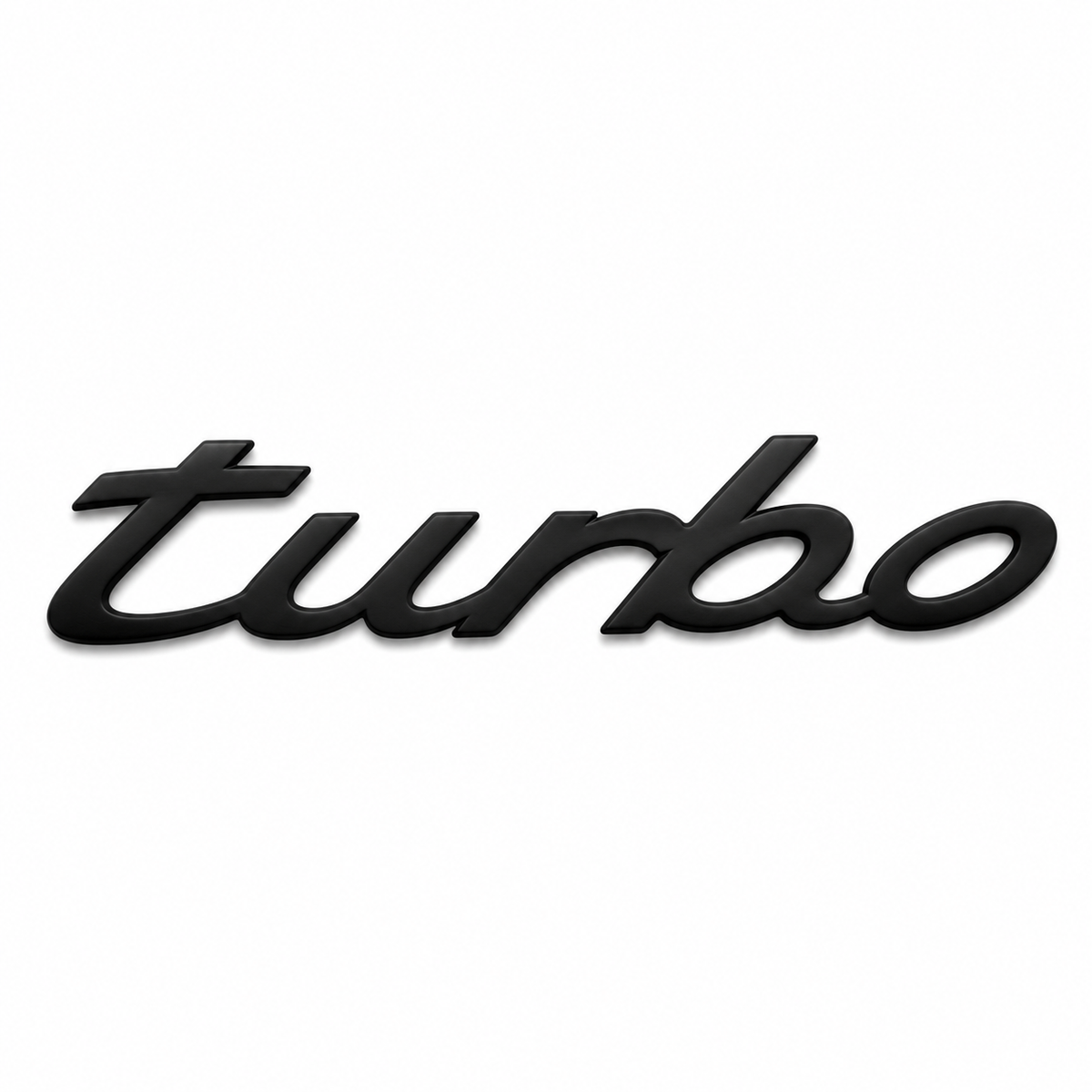 Turbo Mat Siyah Bagaj Yazısı Porsche Uyumlu