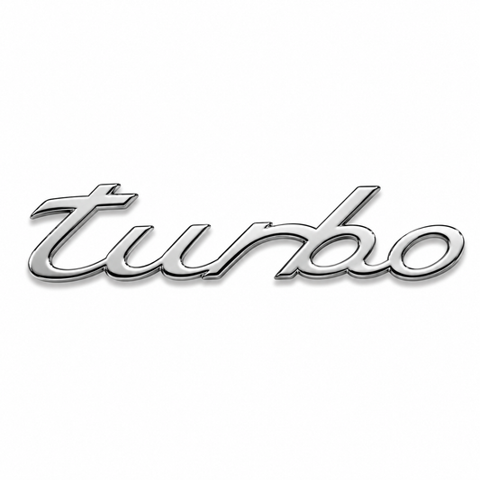 Turbo Krom Bagaj Yazısı Porsche Uyumlu