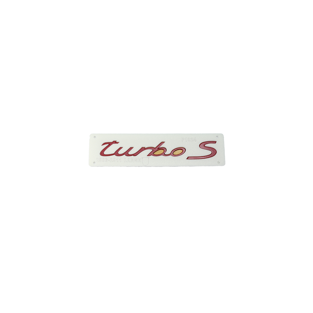 Turbo S Kırmızı Bagaj Yazısı Porsche Uyumlu