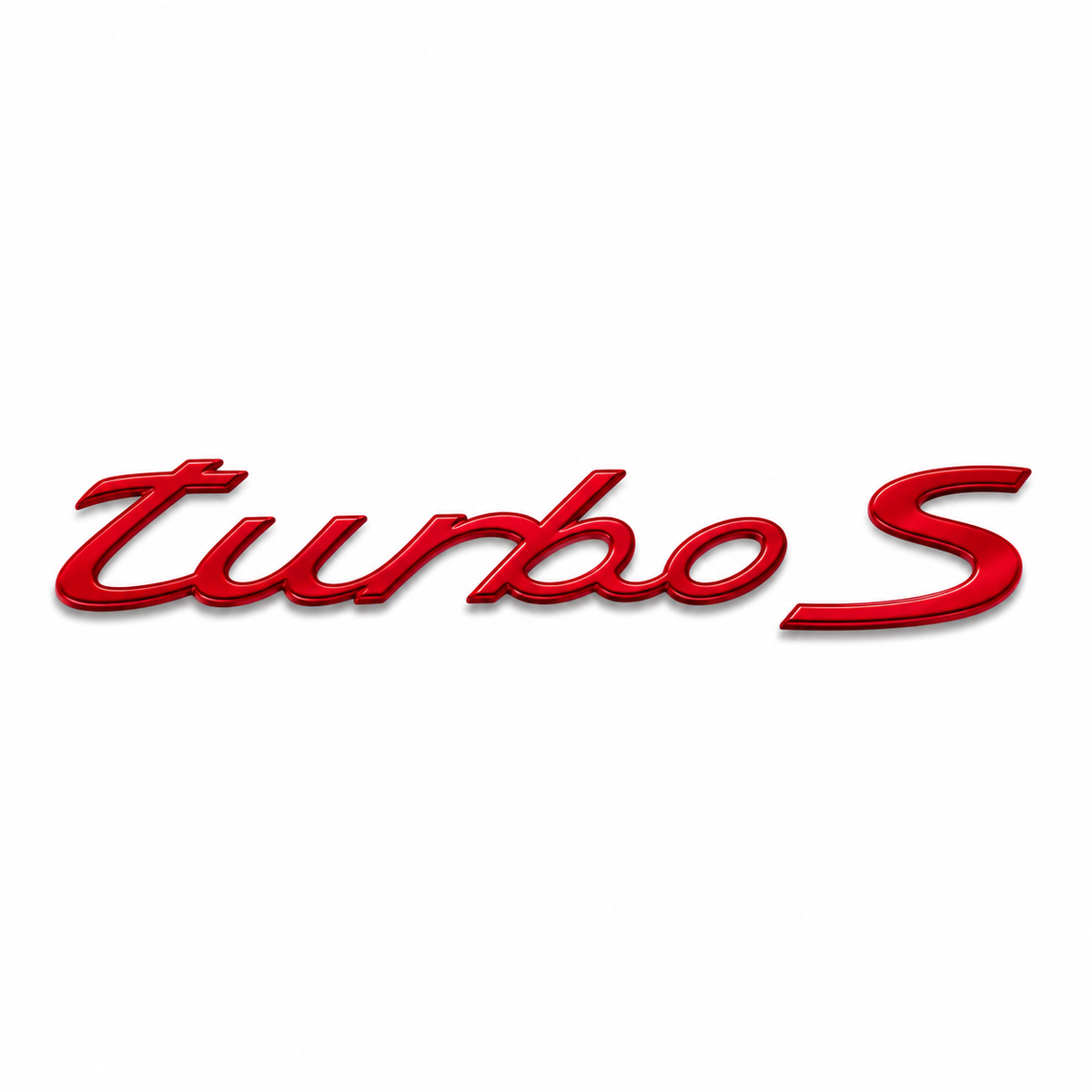 Turbo S Kırmızı Bagaj Yazısı Porsche Uyumlu