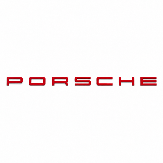 Porsche Kırmızı Bagaj Yazısı Porsche Uyumlu