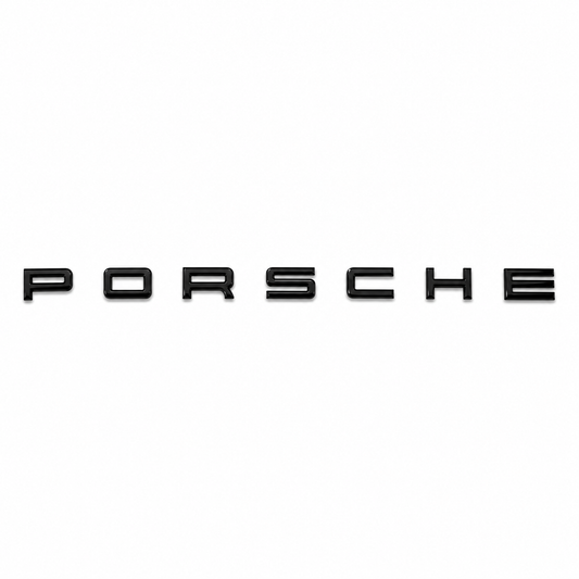 Porsche Siyah Bagaj Yazısı Porsche Uyumlu