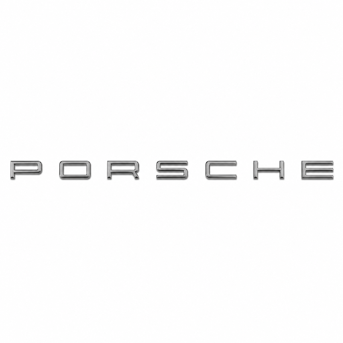 Porsche Gri Bagaj Yazısı Porsche Uyumlu