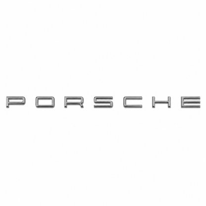 Porsche Gri Bagaj Yazısı Porsche Uyumlu