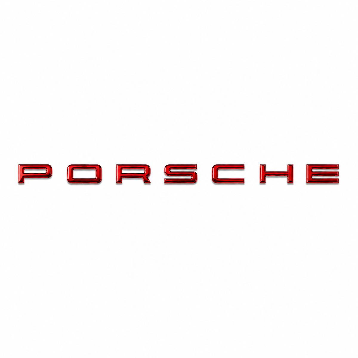 Porsche Kırmızı Bagaj Yazısı Porsche Uyumlu