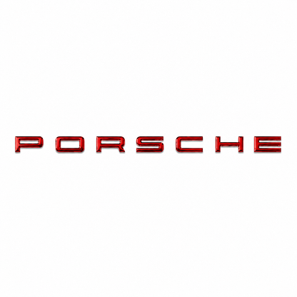 Porsche Kırmızı Bagaj Yazısı Porsche Uyumlu