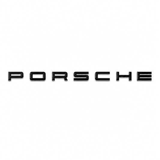 Porsche Siyah Bagaj Yazısı Porsche Uyumlu