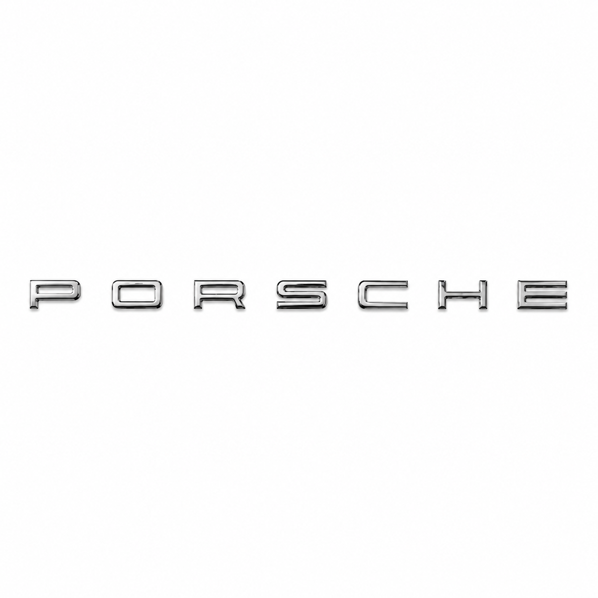 Porsche Gri Bagaj Yazısı Porsche Uyumlu
