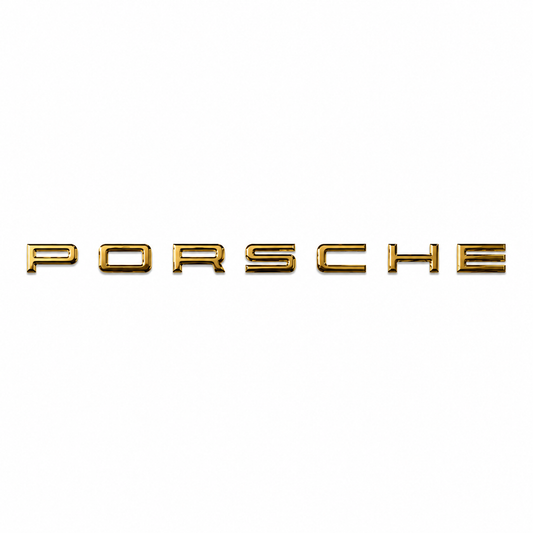 Porsche Krom Bagaj Yazısı Porsche Uyumlu