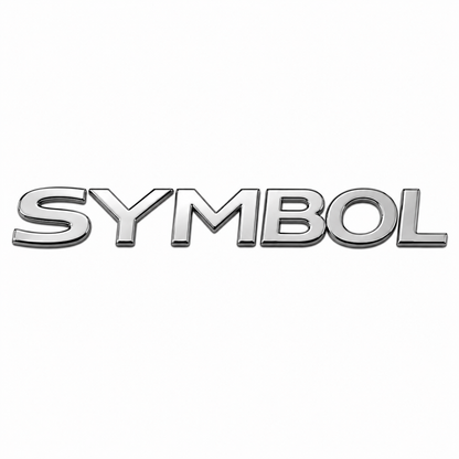 Symbol Krom Bagaj Yazısı Renault Uyumlu