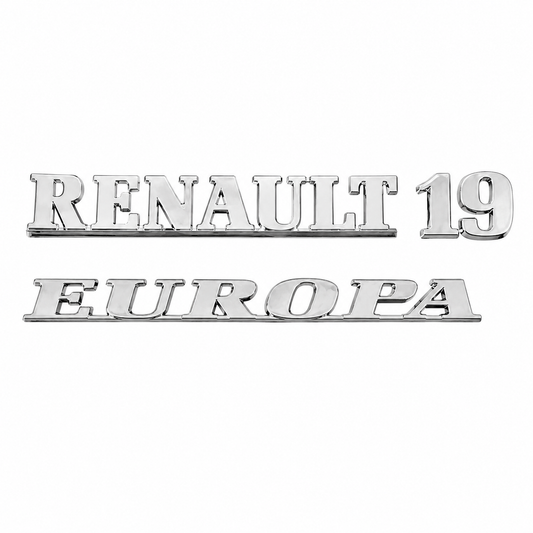 Renault 19 Europa Krom Bagaj Yazısı Renault Uyumlu