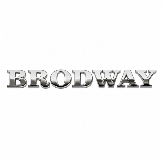 Broadway Kağıt Gri Bagaj Yazısı Renault Uyumlu