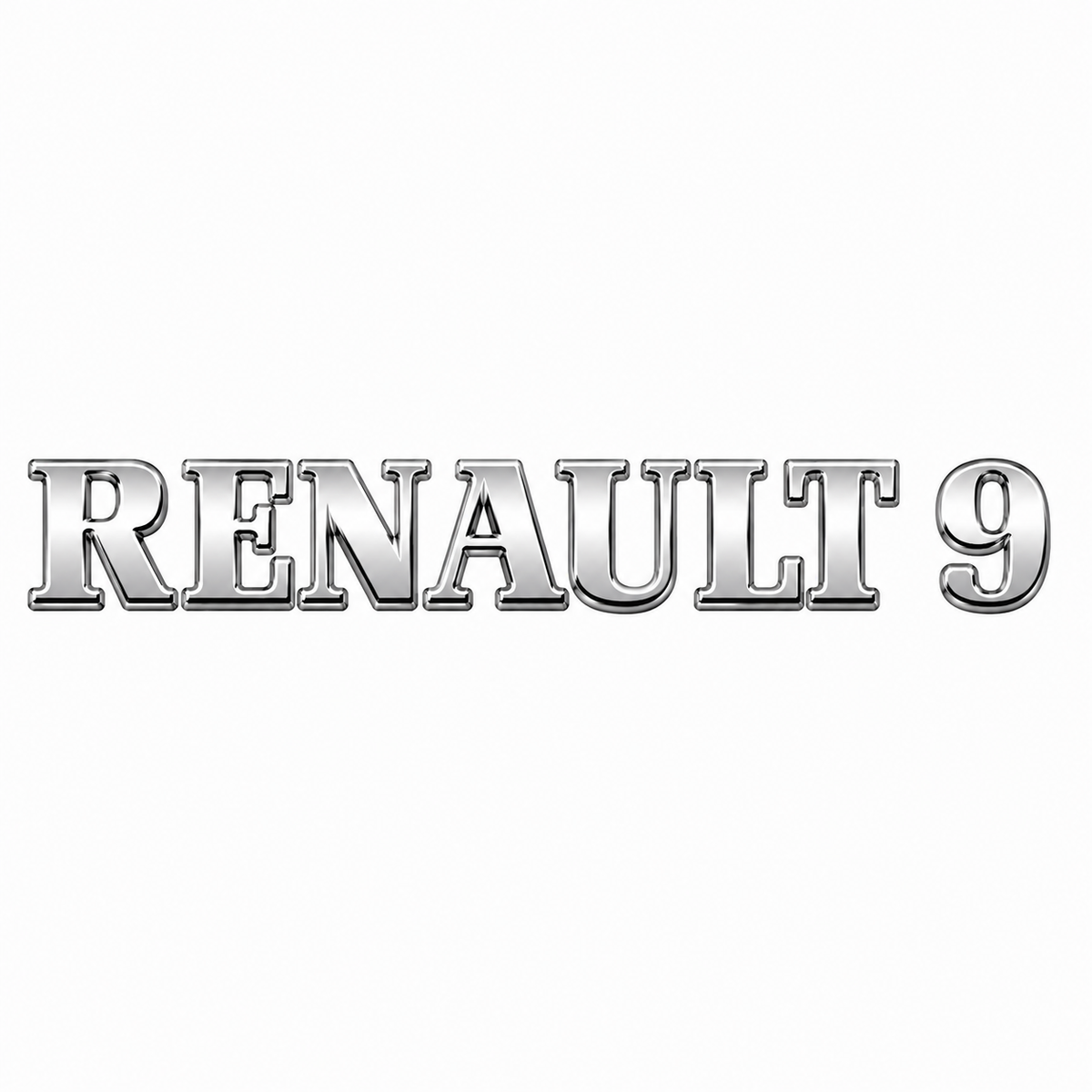 Renault 9 E.M. Krom Bagaj Yazısı Renault Uyumlu
