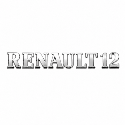 Renault 12 Krom Bagaj Yazısı Renault Uyumlu