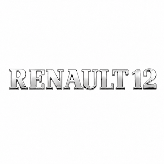 Renault 12 Krom Bagaj Yazısı Renault Uyumlu