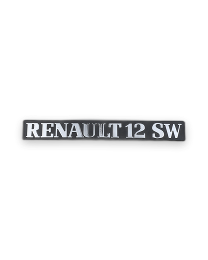 Renault 12 SW Krom Bagaj Yazısı Renault Uyumlu