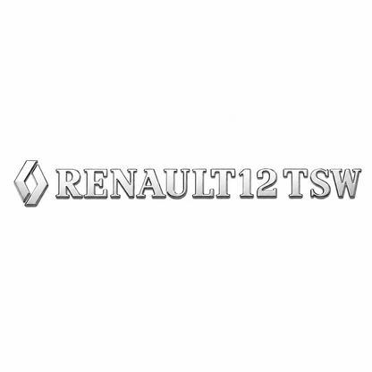 Renault 12 SW Krom Bagaj Yazısı Renault Uyumlu