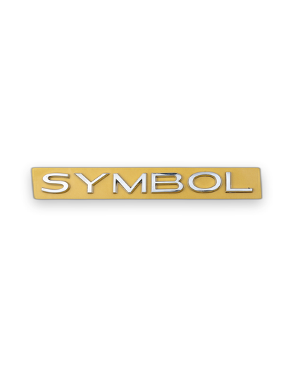 Symbol Y.M. Krom Bagaj Yazısı Renault Uyumlu