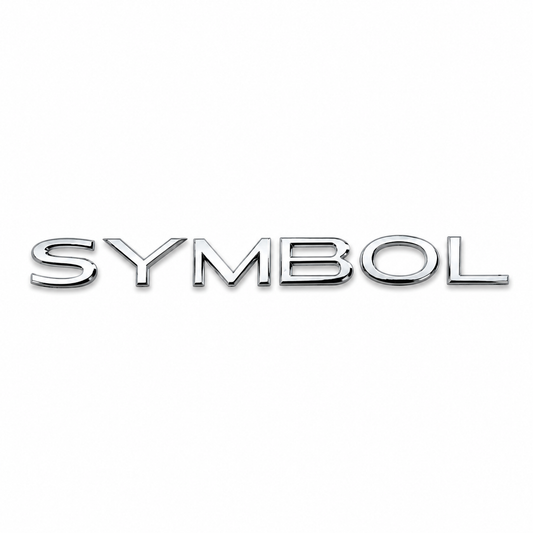 Symbol Y.M. Krom Bagaj Yazısı Renault Uyumlu