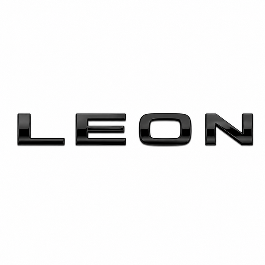 Leon Büyük Siyah Bagaj Yazısı Seat Uyumlu