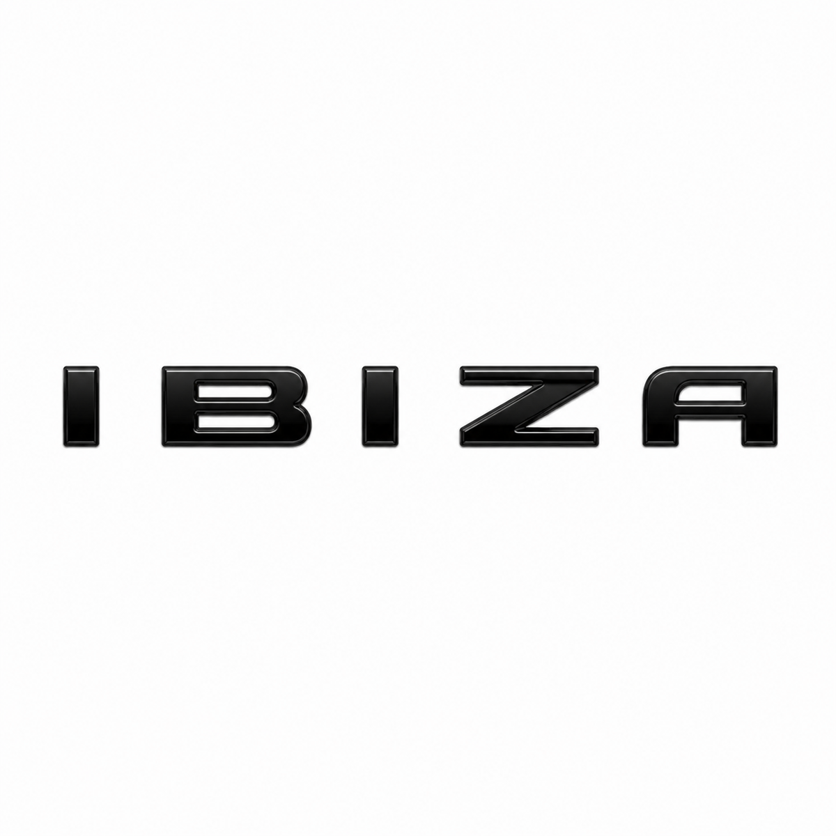 Ibiza Büyük Siyah Bagaj Yazısı Seat Uyumlu