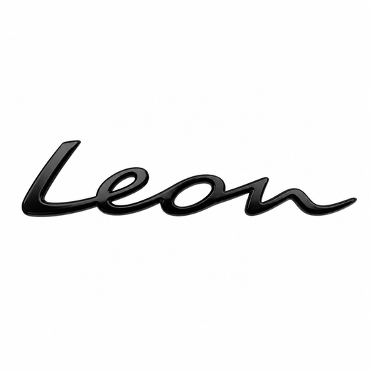 Leon Siyah Bagaj Yazısı Seat Uyumlu