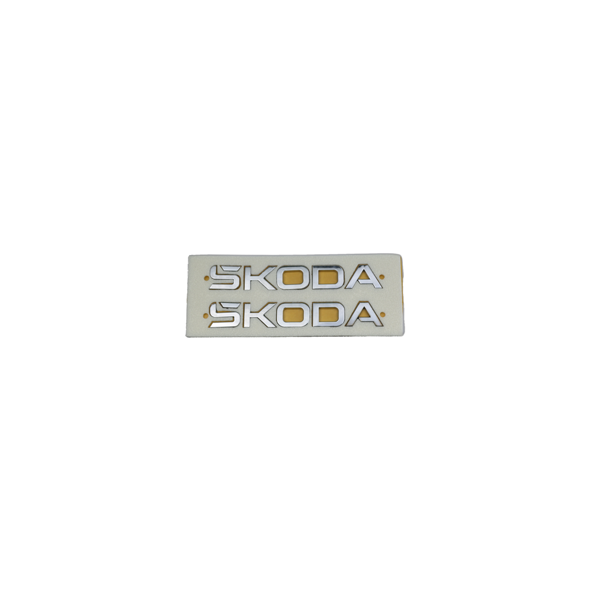 SKODA 2024 2'li çamurluk yazısı Krom Çamurluk Yazısı Skoda Uyumlu