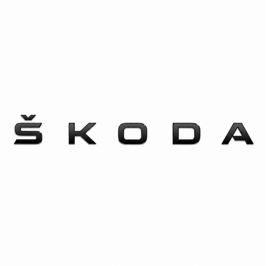 Skoda Siyah Bagaj Yazısı Skoda Uyumlu