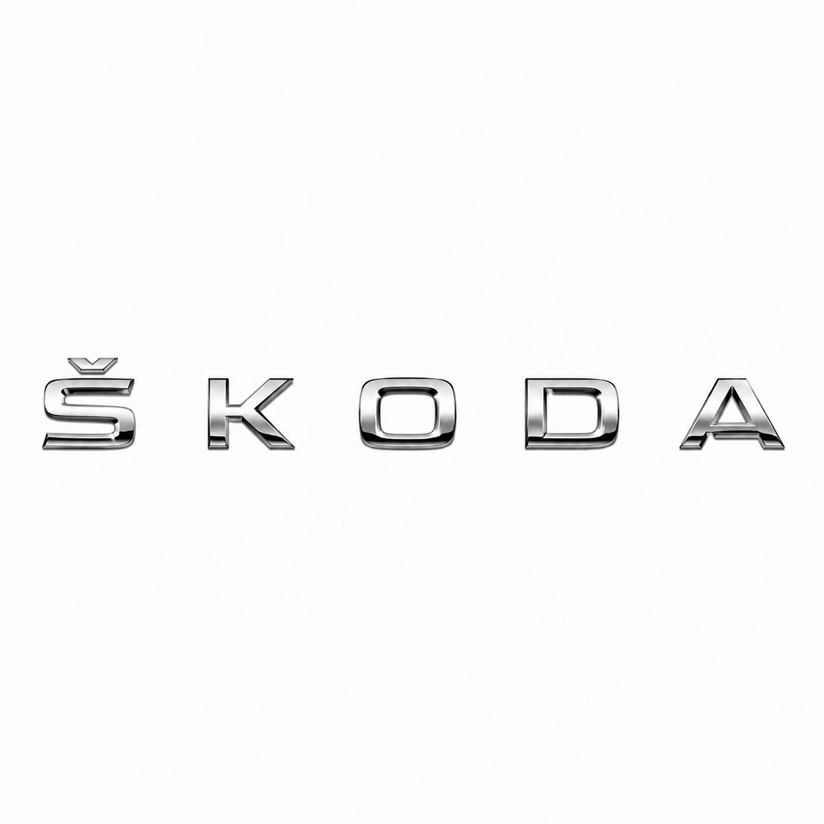 Skoda Siyah Bagaj Yazısı Skoda Uyumlu