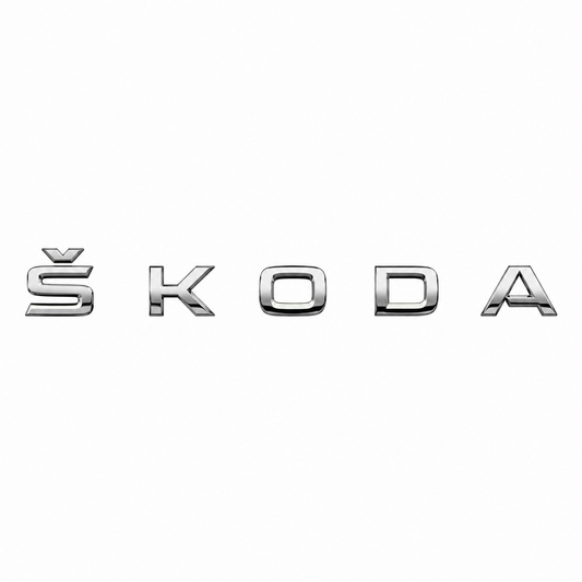Skoda Krom Bagaj Yazısı Skoda Uyumlu