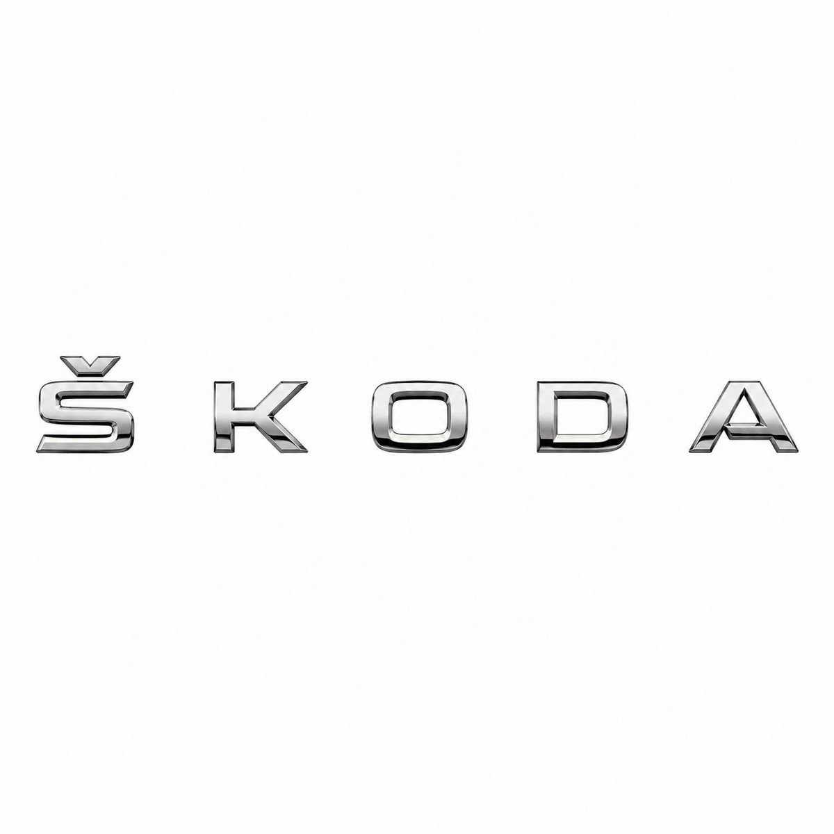 Skoda Krom Bagaj Yazısı Skoda Uyumlu