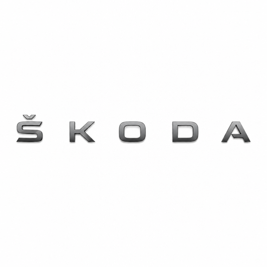 Skoda Krom Bagaj Yazısı Skoda Uyumlu