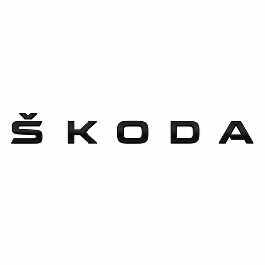 Skoda Siyah Bagaj Yazısı Skoda Uyumlu