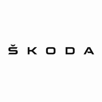 Skoda Siyah Bagaj Yazısı Skoda Uyumlu