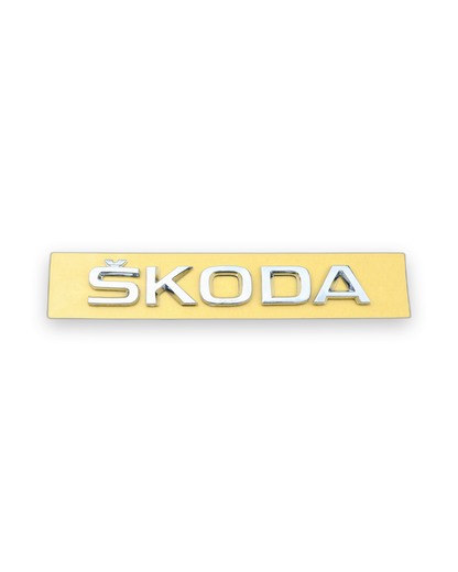 Skoda Krom Bagaj Yazısı Skoda Uyumlu