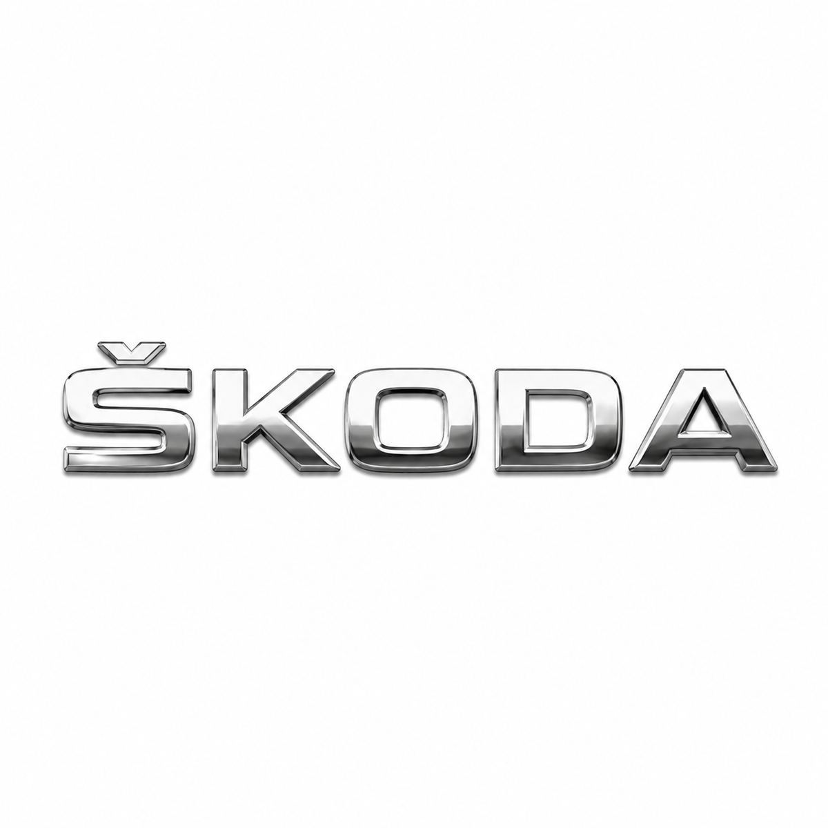 Skoda Krom Bagaj Yazısı Skoda Uyumlu