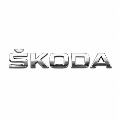 Skoda Krom Bagaj Yazısı Skoda Uyumlu