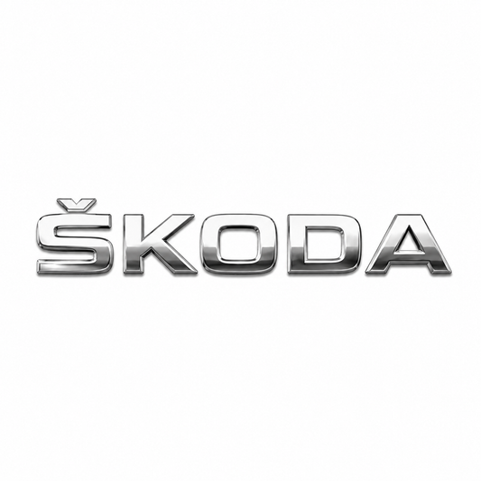 Skoda Krom Bagaj Yazısı Skoda Uyumlu
