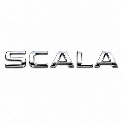 Scala 2019 ve sonrası Krom Bagaj Yazısı Skoda Uyumlu
