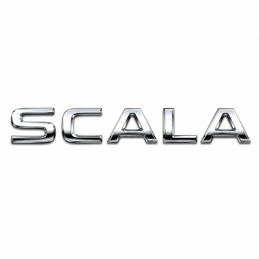 Scala 2019 ve sonrası Krom Bagaj Yazısı Skoda Uyumlu